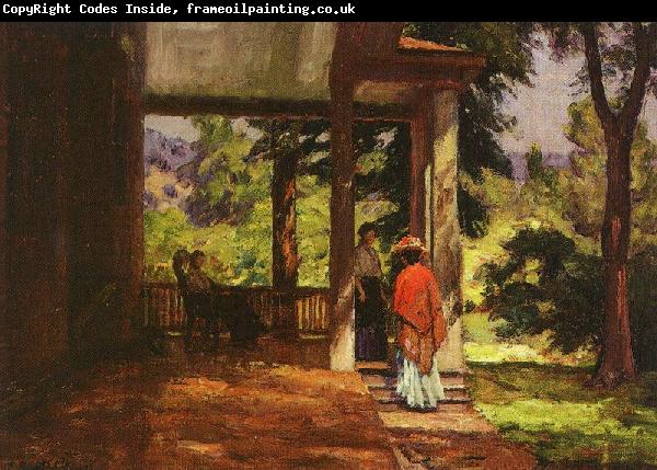 Theodore Clement Steele Woman on the Porch